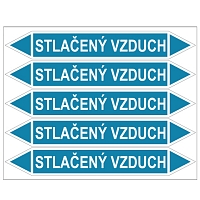 Značení potrubí, stlačený vzduch